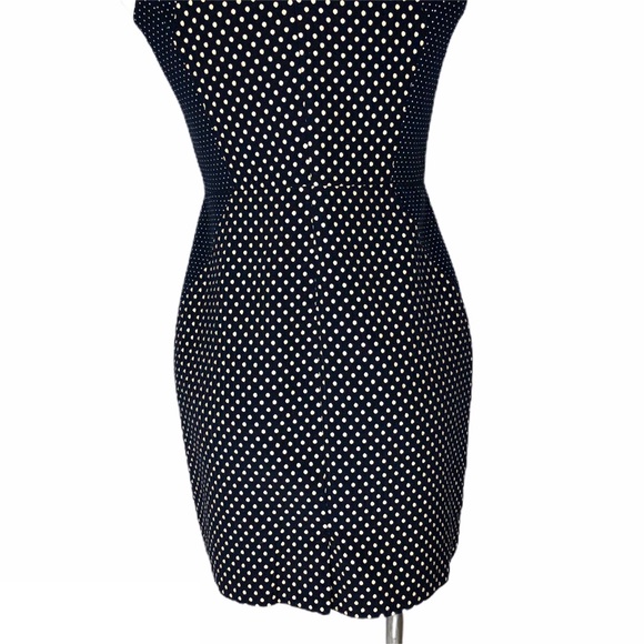 Banana Republic Sleeveless Navy Polka Dot Dress - Picture 7 of 8